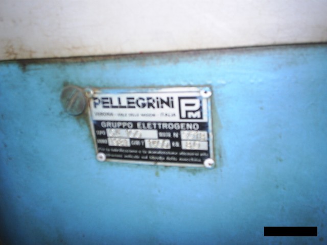 GENERATORE DI CORRENTE PELLEGRINI KW. 80